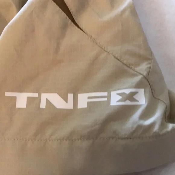 North Face Women's Tan Shorts with Brown Waistband - Picture 4 of 7